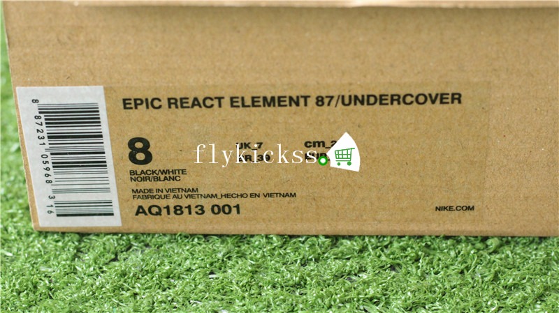 Undercover x Nike React Element 87 Black White